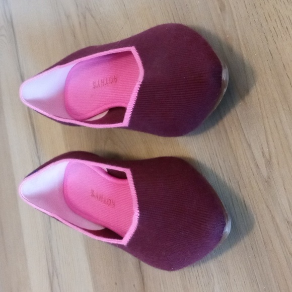 Rothys The Point Merino burgundy size 9.5 - Picture 3 of 7